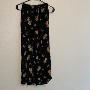American Rag Black Floral Maxi Skirt